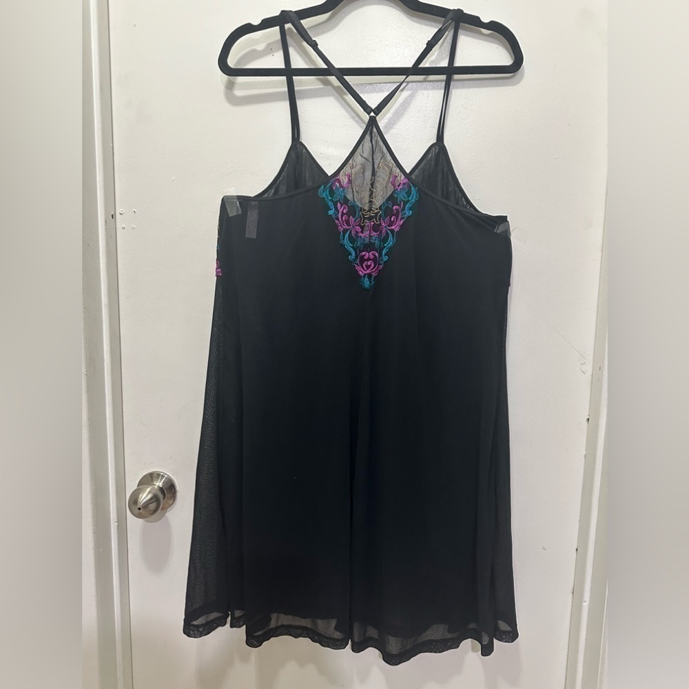 Cacique Sheer Nightgown Sz 22/24 - Picture 2 of 3